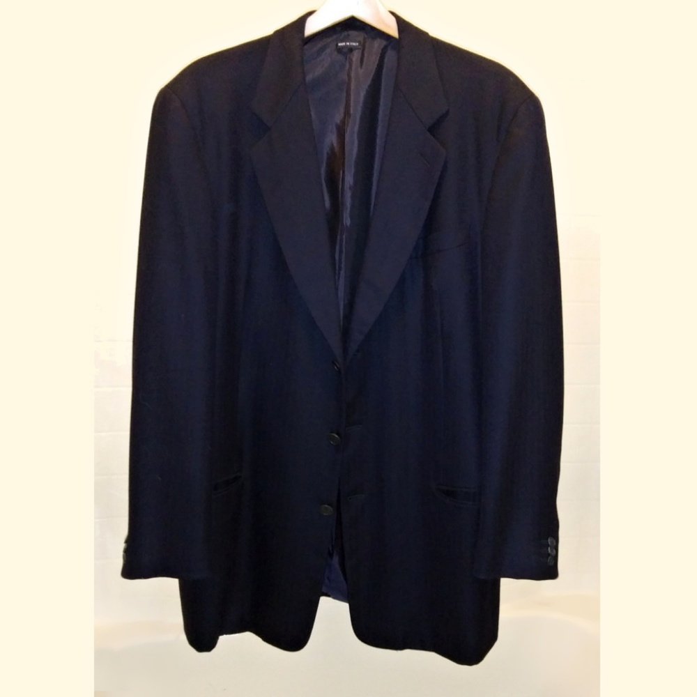 Giorgio Armani Classico men's blue cashmere jacket